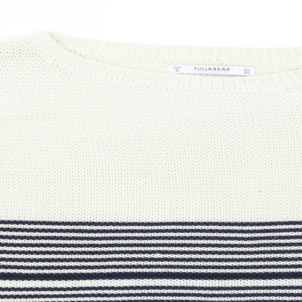Womens UK Size S Pull&Bear Blue Pullover Jumper