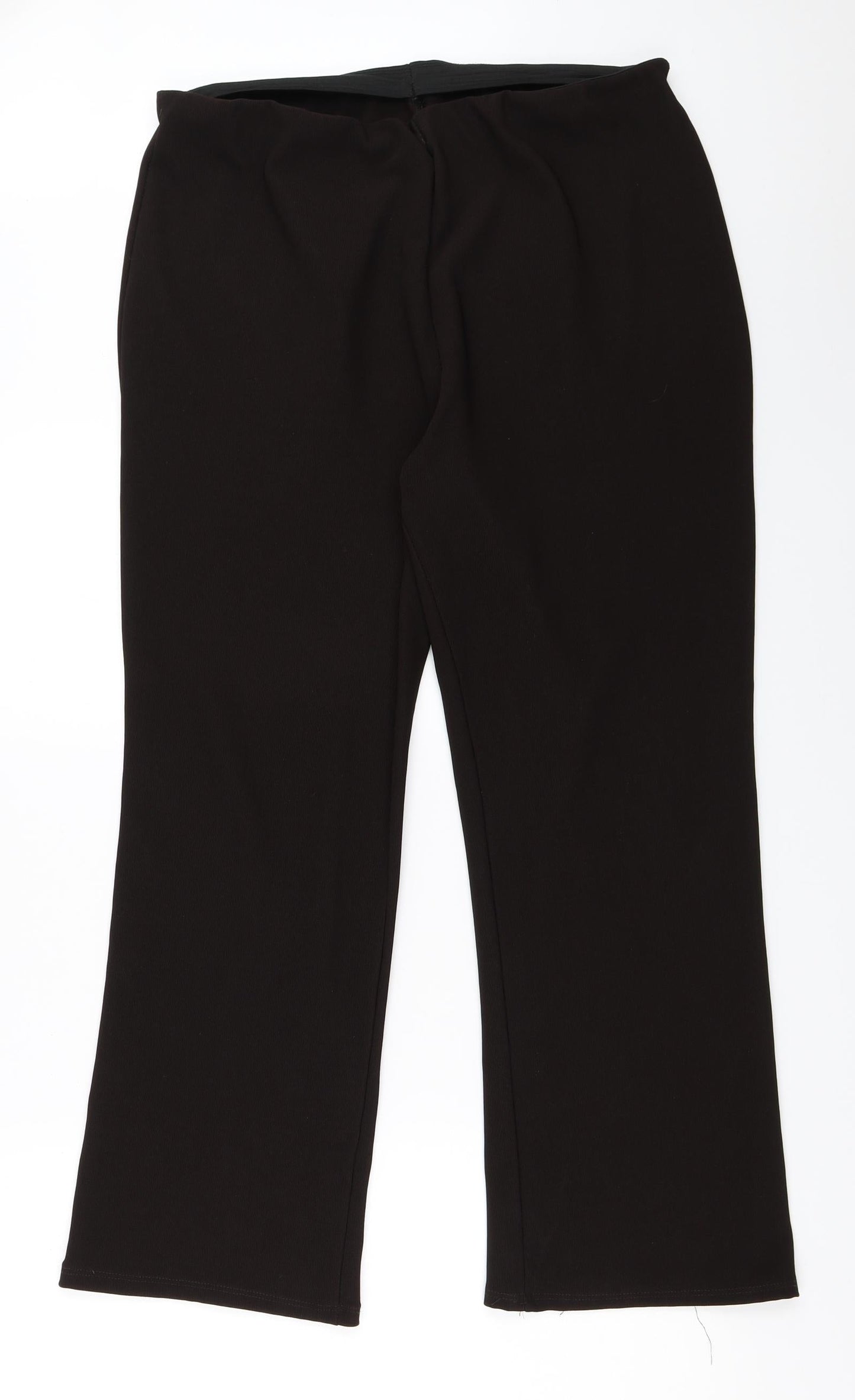 Womens UK Size 20 Preworn Regular Fit  Brown Trousers
