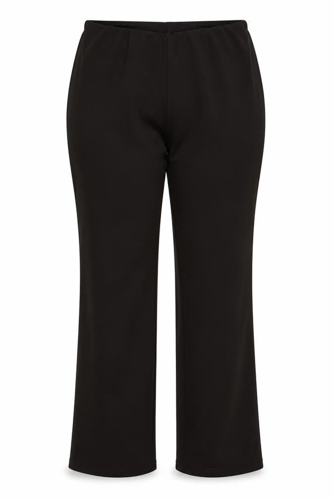 Front view of Preworn women’s brown trousers, size UK 20, 25.5-inch leg