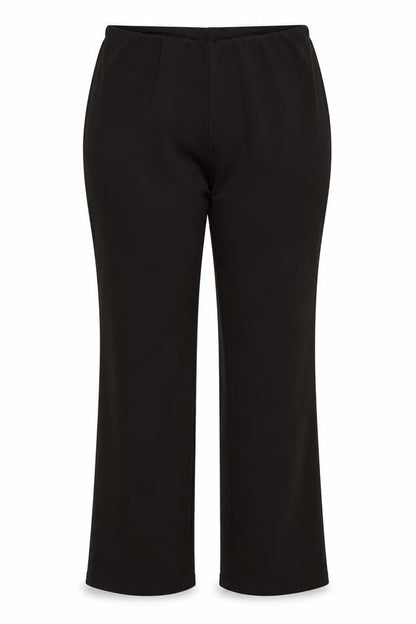 Front view of Preworn women’s brown trousers, size UK 20, 25.5-inch leg
