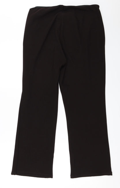 Womens UK Size 20 Preworn Regular Fit  Brown Trousers