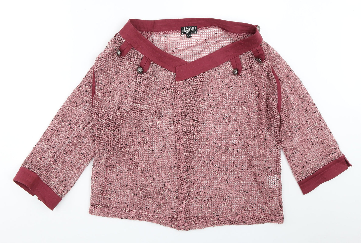Womens UK Size S Casamia Pink Cardigan Jumper