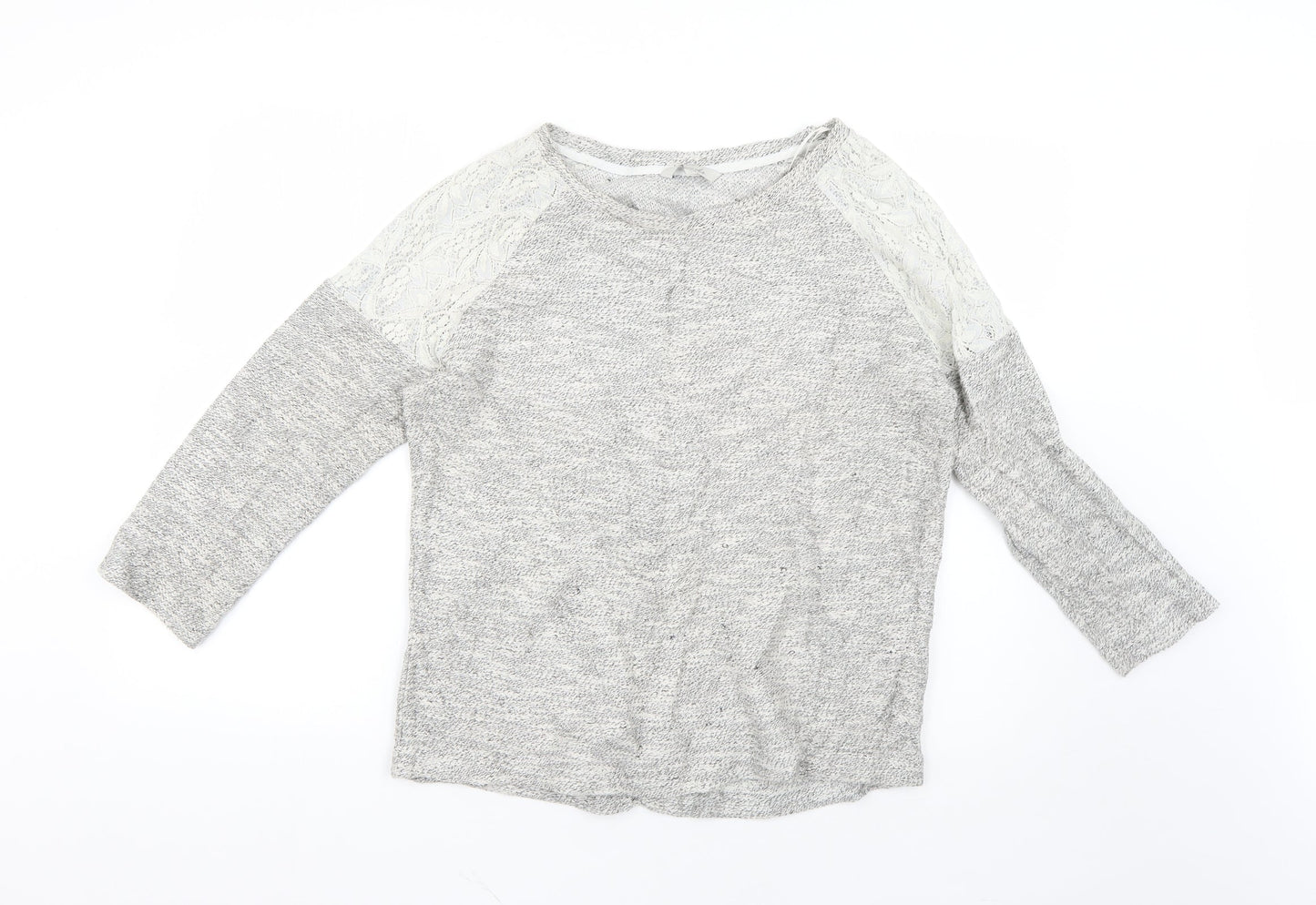 Womens UK Size 14 Peacocks Grey Pullover Jumper