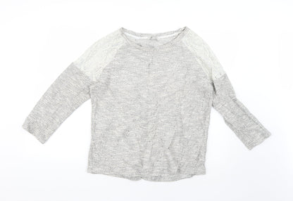 Womens UK Size 14 Peacocks Grey Pullover Jumper