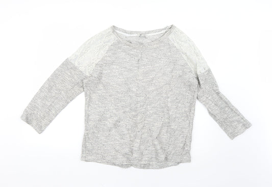 Womens UK Size 14 Peacocks Grey Pullover Jumper