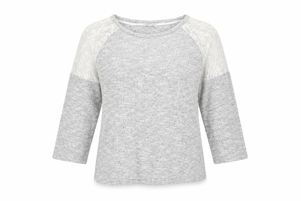 Womens UK Size 14 Peacocks Grey Pullover Jumper