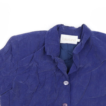 Lakeland Womens Purple   Overcoat  Size 14