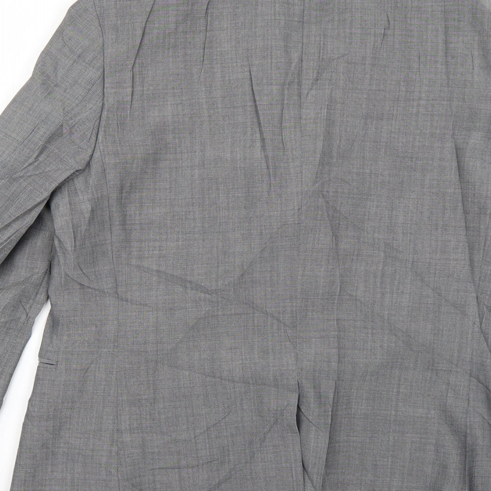 Mens UK Size  Topman Regular Grey Suit Jacket