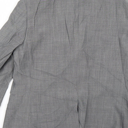 Mens UK Size  Topman Regular Grey Suit Jacket