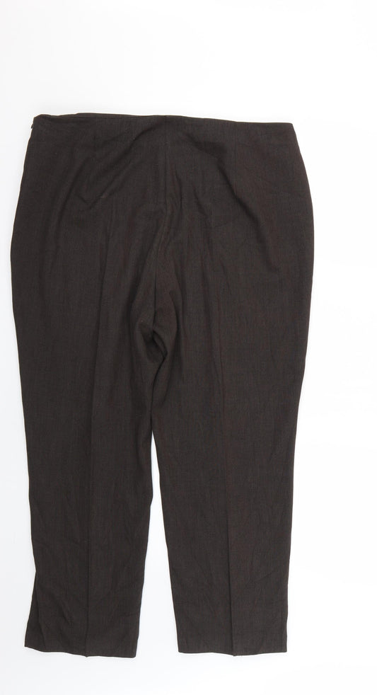Womens UK Size 18 Marks and Spencer Regular Fit  Brown Trousers