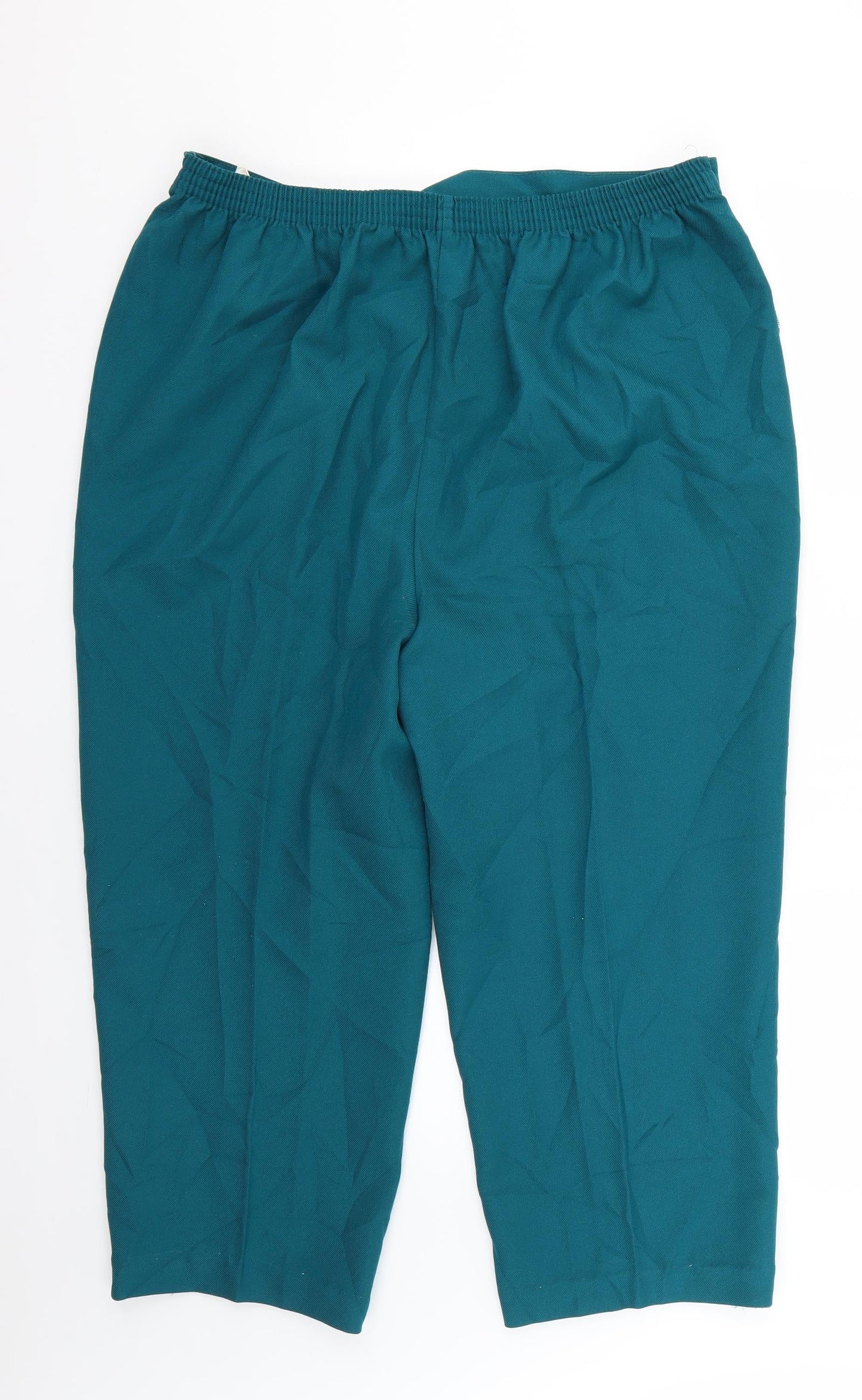 Womens UK Size 22 slimma Regular Fit  Green Trousers