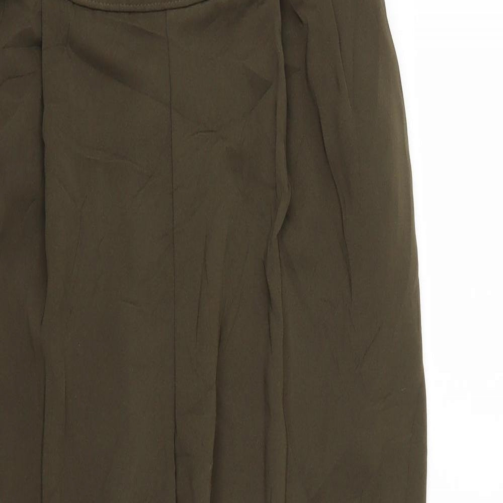 Womens UK Size 16 Marks and Spencer Regular Fit  Green Trousers