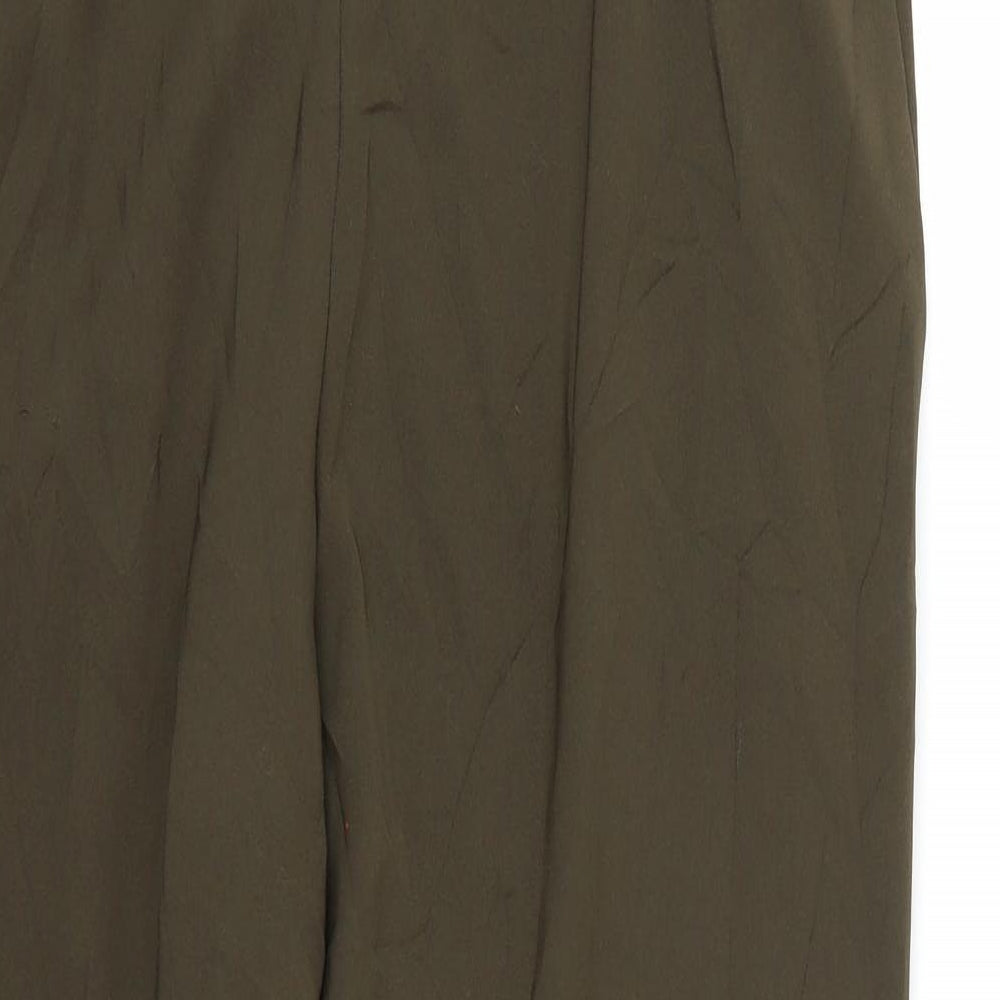 Womens UK Size 16 Marks and Spencer Regular Fit  Green Trousers