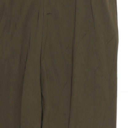 Womens UK Size 16 Marks and Spencer Regular Fit  Green Trousers