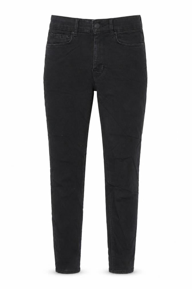 Front view of Zara women’s black skinny jeans, size UK 8, 26-inch leg