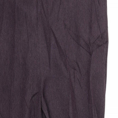 Womens UK Size 14 Classics Regular Fit  Purple Trousers