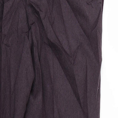 Womens UK Size 14 Classics Regular Fit  Purple Trousers
