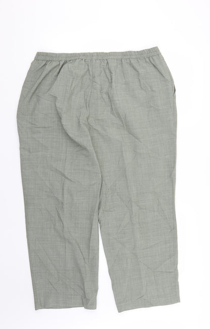 Womens UK Size  Preworn Regular Fit  Green Trousers