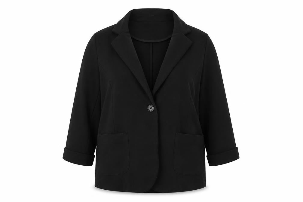 Womens UK Size 16 New Look Black Overcoat