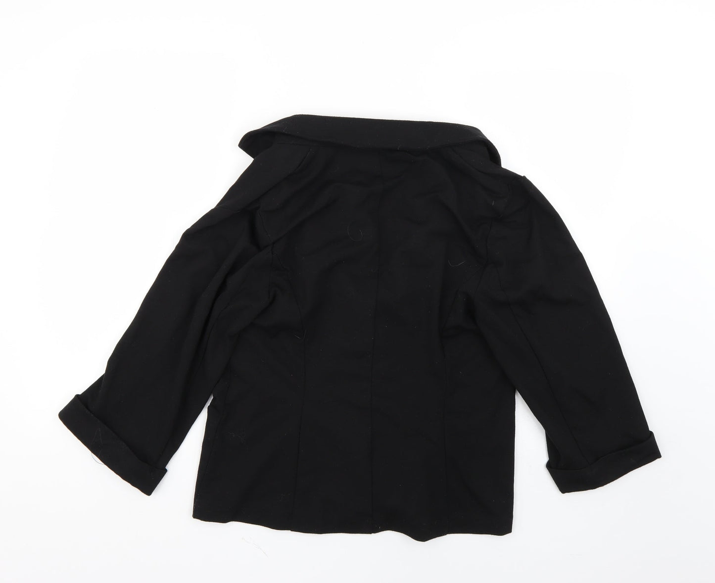 New Look Womens Black   Overcoat Coat Size 16