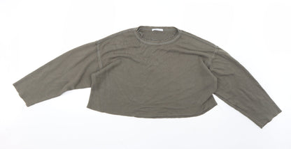 Womens UK Size S Zara Green Pullover Jumper