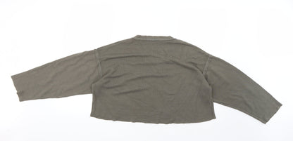 Womens UK Size S Zara Green Pullover Jumper