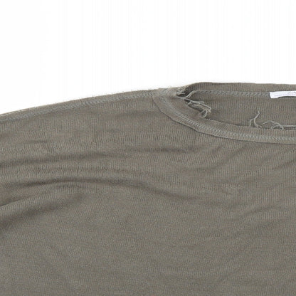 Womens UK Size S Zara Green Pullover Jumper