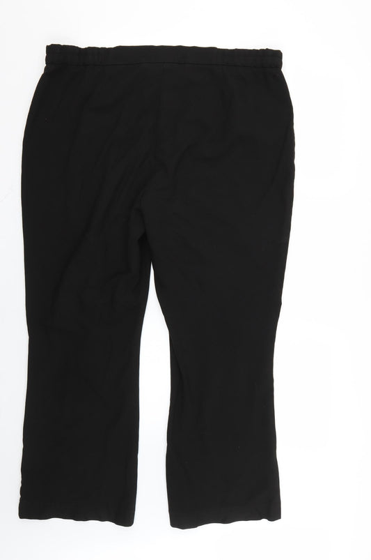 glamorosa Womens Black   Trousers  Size 20 L24 in