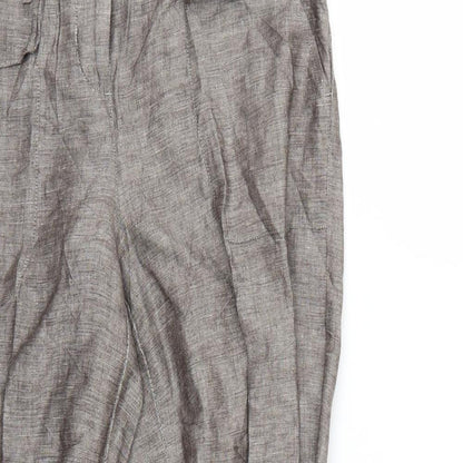 Papaya Womens Grey   Trousers  Size 10 L27 in