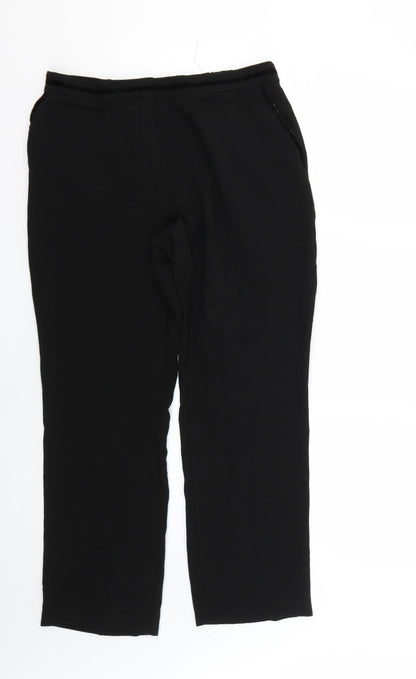Womens UK Size 12 Marks and Spencer Regular Fit  Black Trousers