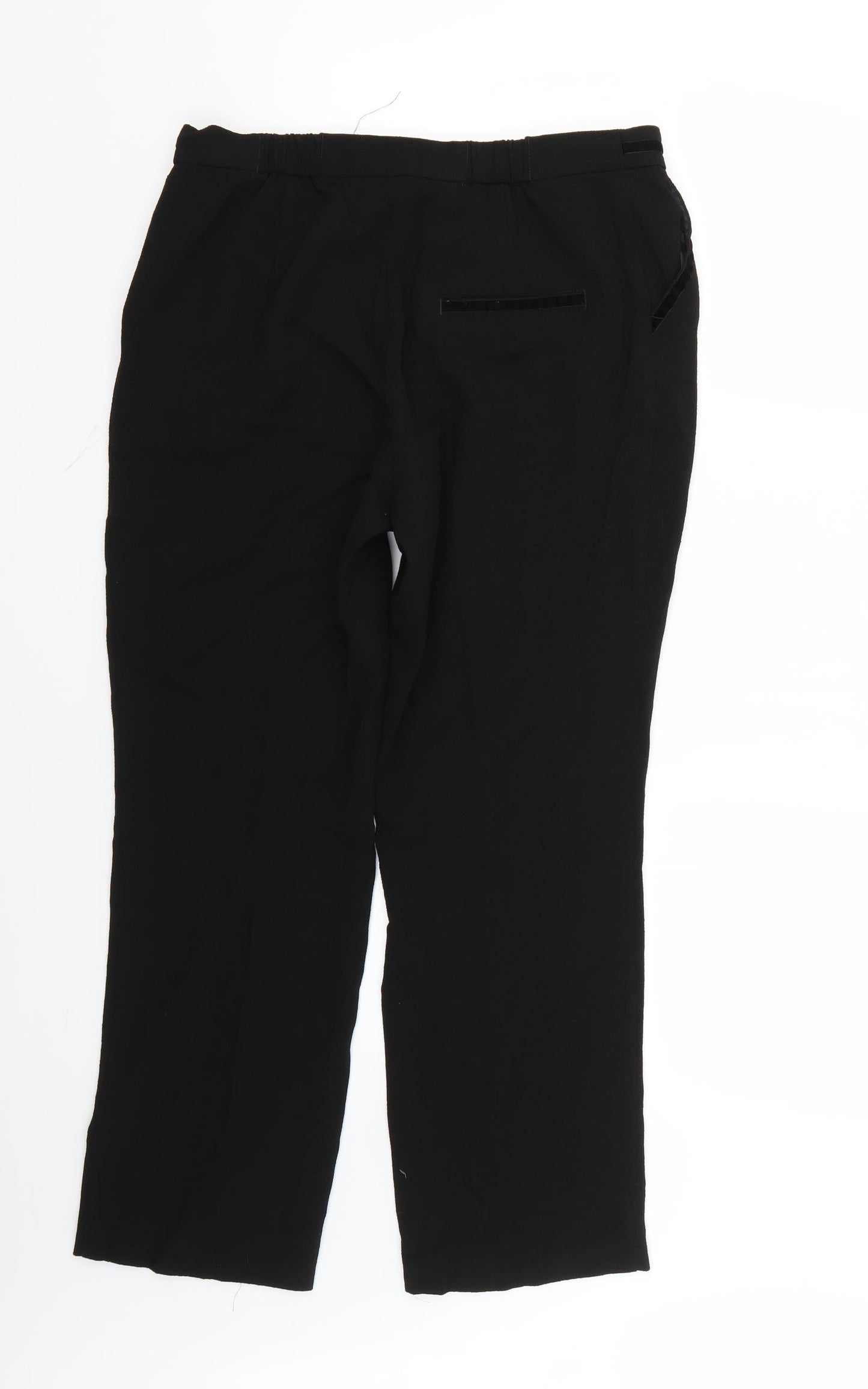 Womens UK Size 12 Marks and Spencer Regular Fit  Black Trousers