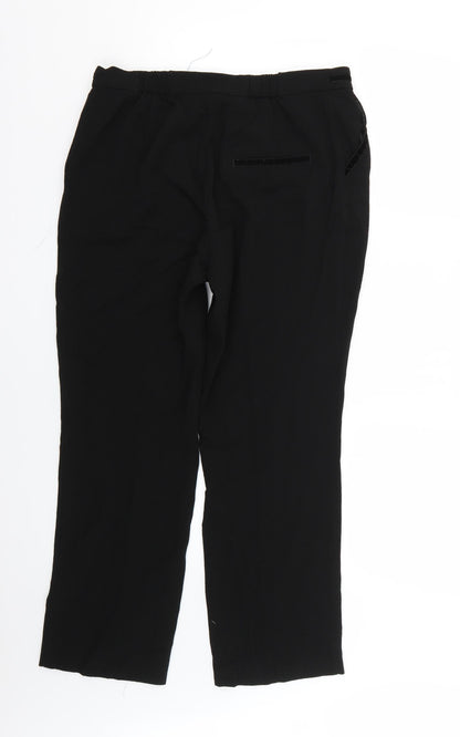 Womens UK Size 12 Marks and Spencer Regular Fit  Black Trousers