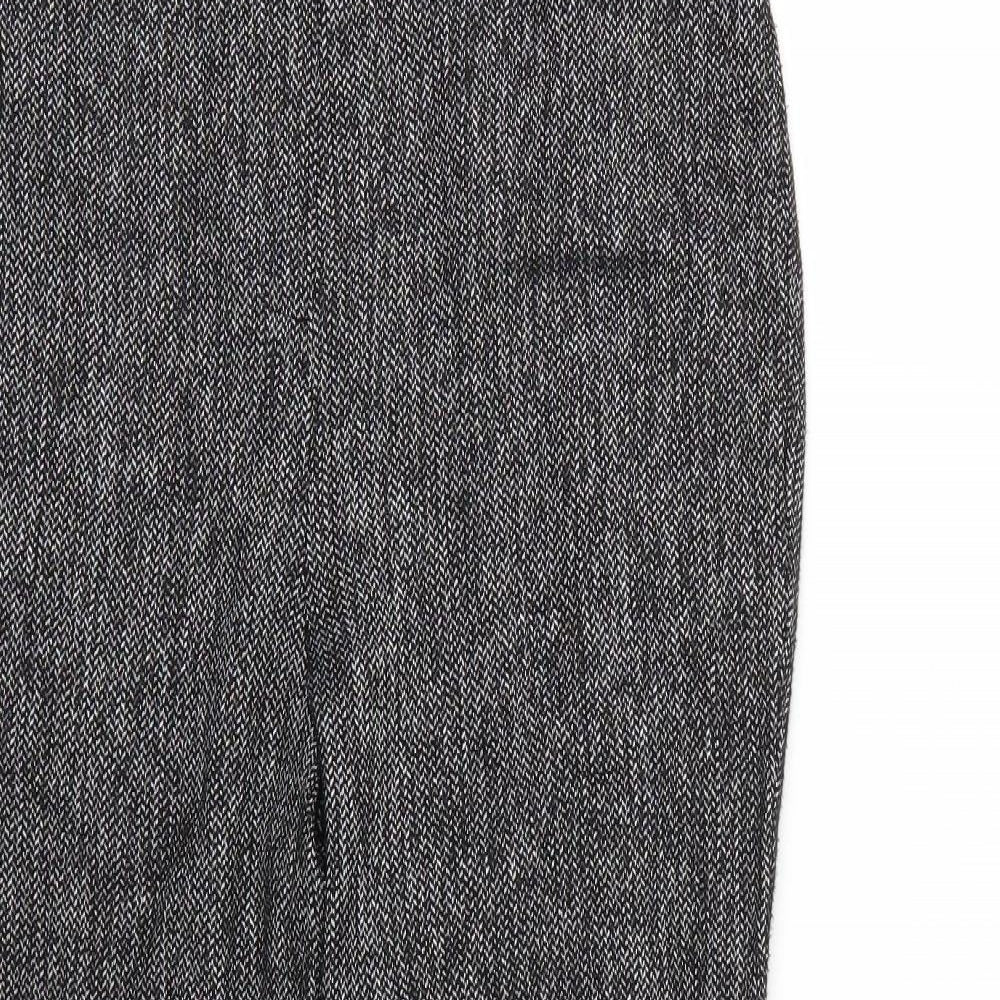 TU Womens Grey Argyle/Diamond  Trousers  Size 8 L24 in