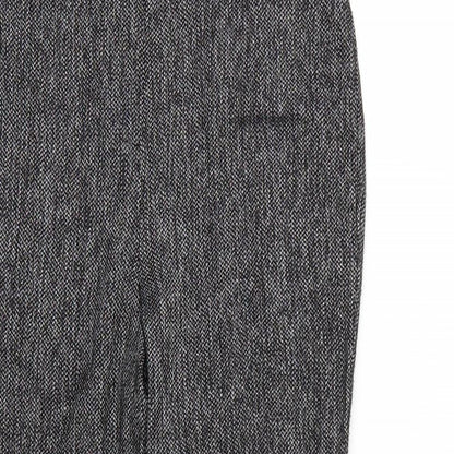 TU Womens Grey Argyle/Diamond  Trousers  Size 8 L24 in