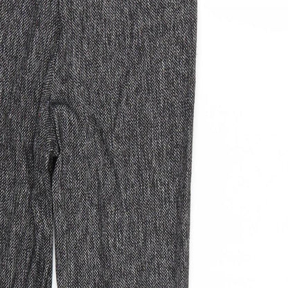 TU Womens Grey Argyle/Diamond  Trousers  Size 8 L24 in