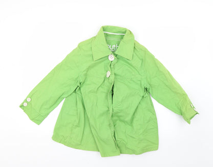 Womens UK Size 12 South Green Overcoat