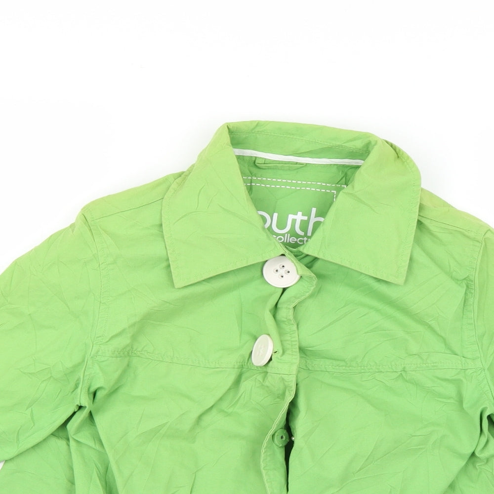 Womens UK Size 12 South Green Overcoat