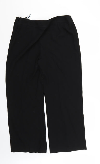 cc Womens Black   Trousers  Size 14 L27 in