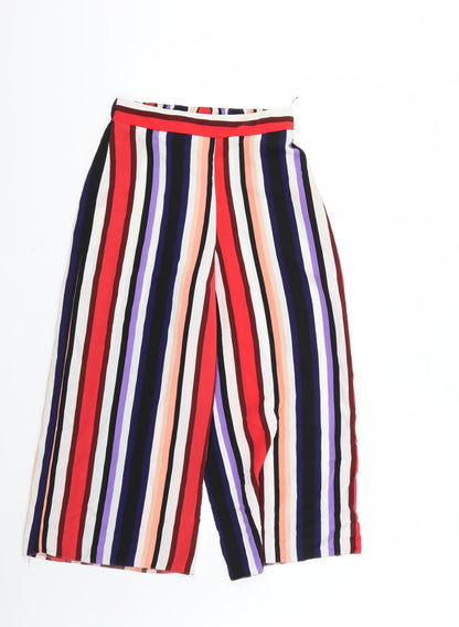 Primark Womens Multicoloured Striped  Trousers  Size 6 L21 in