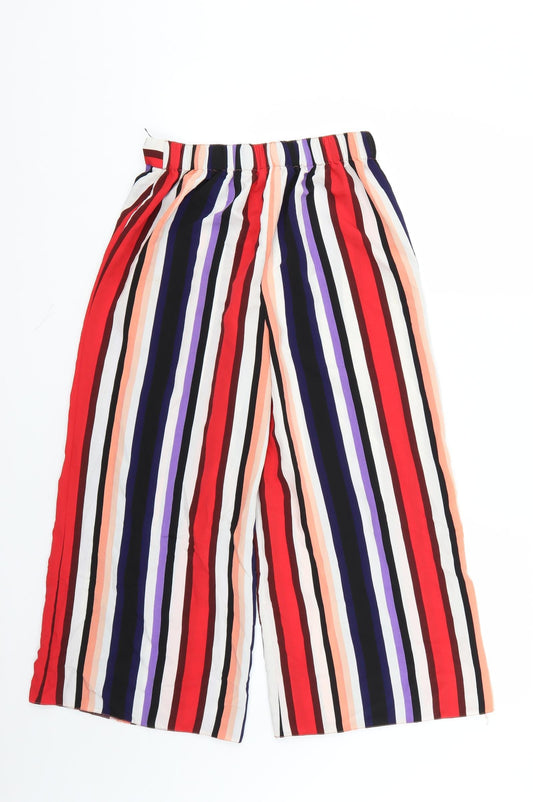 Primark Womens Multicoloured Striped  Trousers  Size 6 L21 in