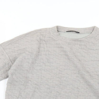 Womens UK Size M Zara Grey Pullover Jumper
