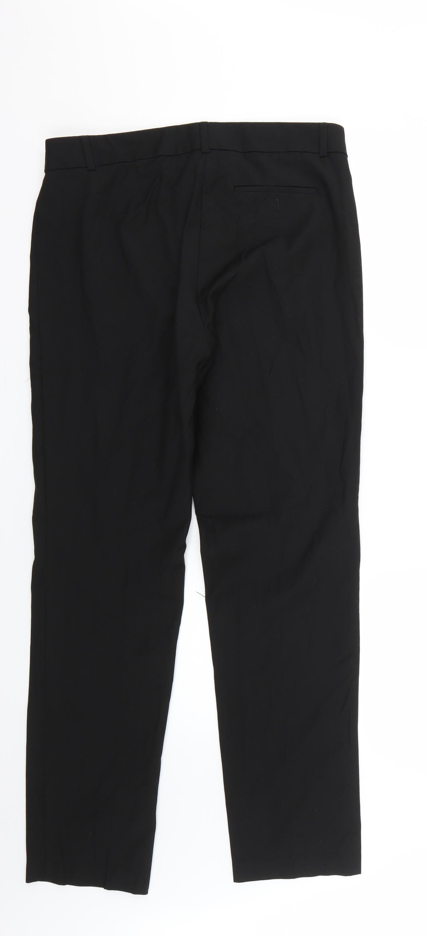 Womens UK Size 12 Marks and Spencer Regular Fit  Black Trousers