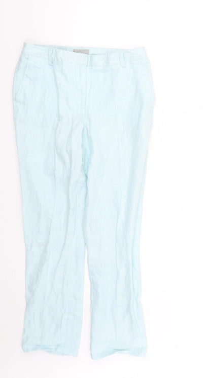 Pure Womens Blue   Trousers  Size 10 L25 in