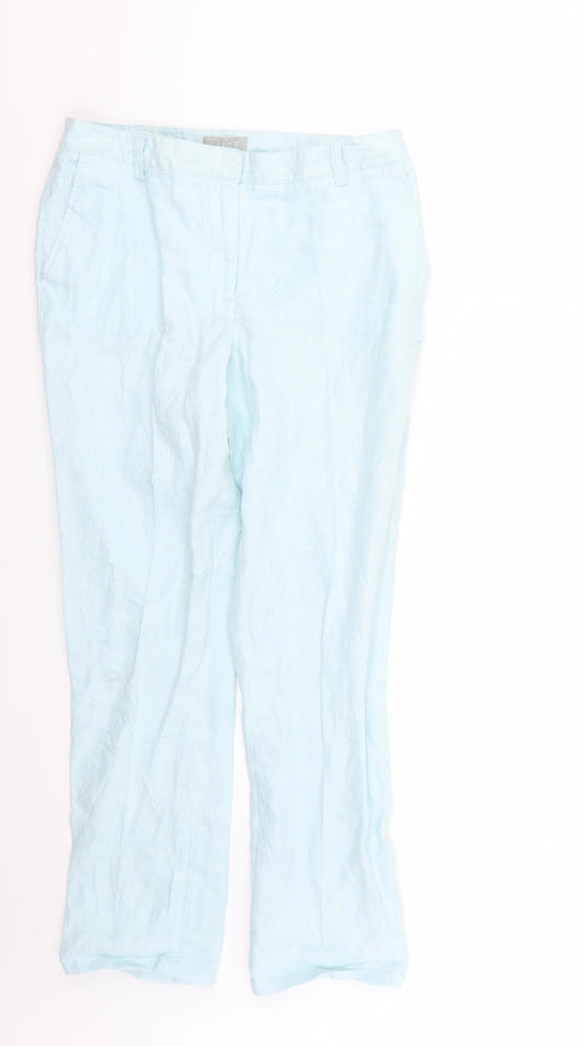 Pure Womens Blue   Trousers  Size 10 L25 in