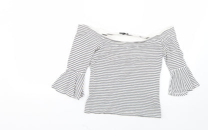 Womens UK Size 10 Topshop Multicoloured Basic Blouse