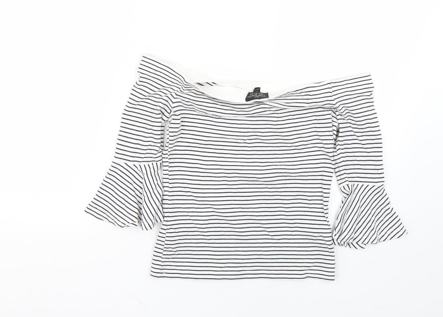 Womens UK Size 10 Topshop Multicoloured Basic Blouse