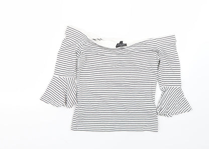 Womens UK Size 10 Topshop Multicoloured Basic Blouse
