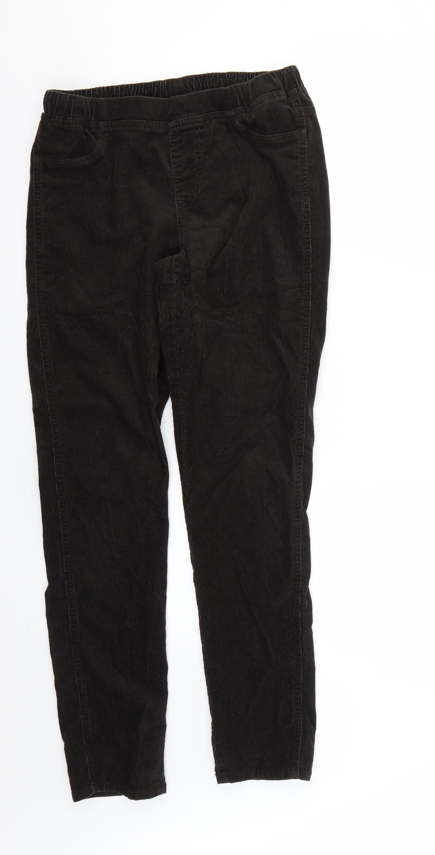 Mens UK Size 26 Preworn Regular Fit Skinny Brown Jeans