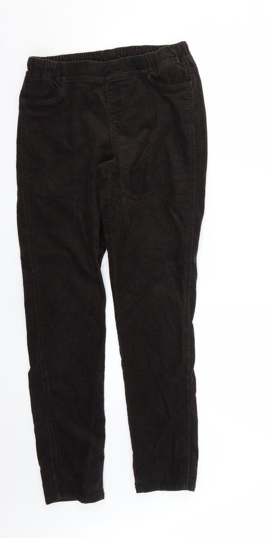 Mens UK Size 26 Preworn Regular Fit Skinny Brown Jeans