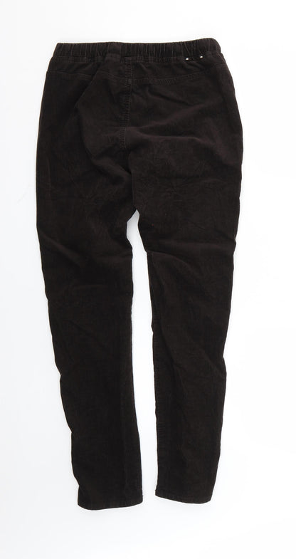 Mens UK Size 26 Preworn Regular Fit Skinny Brown Jeans
